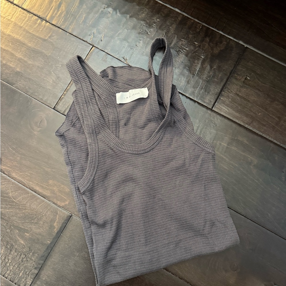 IRO WAFFLE ribbed tank dress